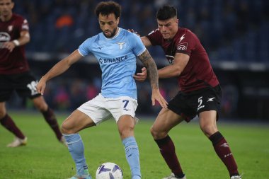 Roma, İtalya 30.10.2022: İtalya Futbol Şampiyonası Serie A 2022-2023, İtalya Olimpiyat Stadyumu 'nda SS Lazio ve Salernitana Calcio arasında oynanan karşılaşma..