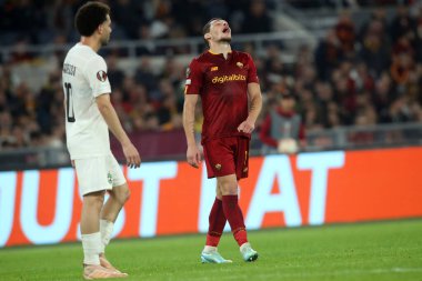 Roma, İtalya 03.11.2022: Roman Andrea Belotti Avrupa Uefa Ligi 2022-2023 C Grubu, 6. gün, AS Roman Ludogorets ile Roma 'daki Olimpiyat Stadyumu' nda oynanan futbol karşılaşması.