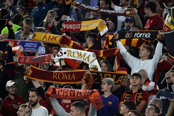 Roma Italia 2022 Como Aficionados Gitanos Antes Uefa League 2022 — Foto de Stock