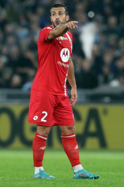 Roma, İtalya 10.11.2022: Giulio Donati (Monza) İtalya Şampiyonası Serie A, futbol maçı sırasında, 14 gün, SS Lazio ile Monza arasında 10 Kasım 2022 tarihinde Roma 'da oynanan Stadio Olimpico' da oynanan karşılaşma..