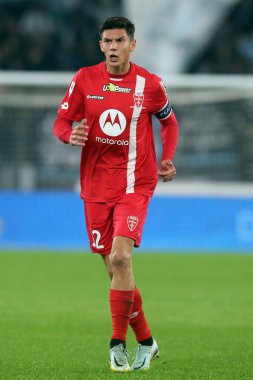 Roma, İtalya 10.11.2022: Matteo Pessina (Monza) İtalya Şampiyonası Serie A, futbol maçı sırasında, 14. Gün, 10 Kasım 2022 tarihinde Roma 'daki Stadio Olimpico' da SS Lazio Monza 'ya karşı..