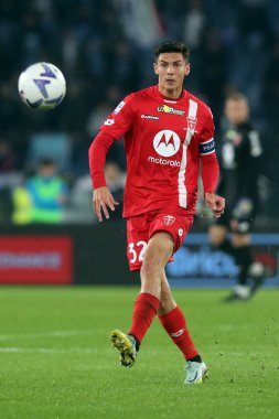 Roma, İtalya 10.11.2022: Matteo Pessina (Monza) İtalya Şampiyonası Serie A, futbol maçı sırasında, 14. Gün, 10 Kasım 2022 tarihinde Roma 'daki Stadio Olimpico' da SS Lazio Monza 'ya karşı..