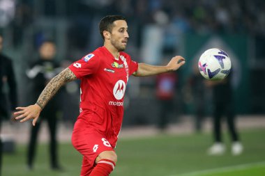 Roma, İtalya 10.11.2022: Andrea Barberis (Monza) İtalya Şampiyonası Serie A, futbol maçı, 14. gün, SS Lazio ile Monza arasında 10 Kasım 2022 'de Roma' da oynanan Stadio Olimpico karşılaşması..