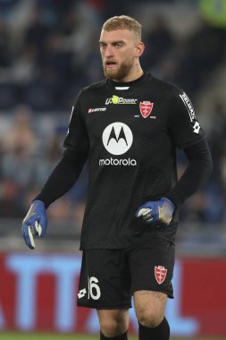 Roma, İtalya 10.11.2022: Michele Di Gregorio (Monza) İtalya şampiyonası Serie A, futbol maçı sırasında, 10 Kasım 2022 tarihinde Roma 'da yapılan Stadio Olimpico' da SS Lazio ile Monza arasındaki maçta görev aldı..