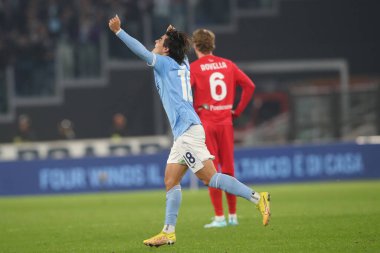 Roma, İtalya 10.11.2022: Luka Romero (Lazio) 10 Kasım 2022 'de Roma' da oynanan Stadio Olimpico 'da SS Lazio' nun Monza 'ya karşı oynadığı 14..