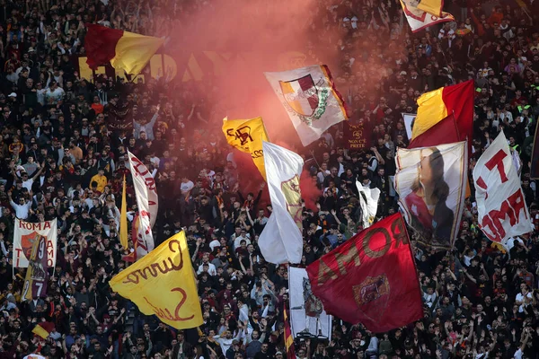 Рим Італія 2022 Бою Під Час Матчу Серії Між Ромою — стокове фото