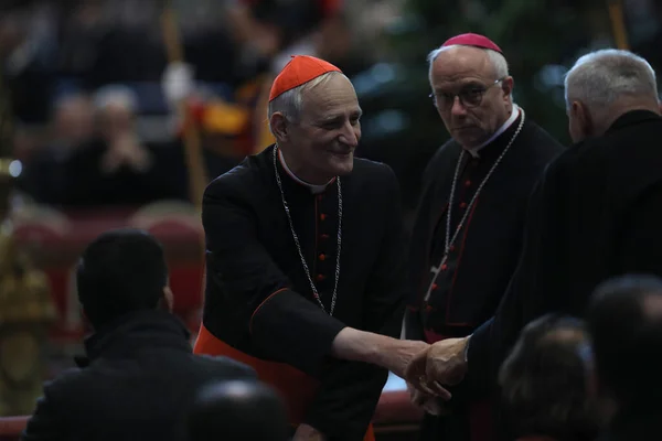 Rome Italy 2023 Cardinal Zuppi Prays Fourth Final Day Exposure — Foto de Stock