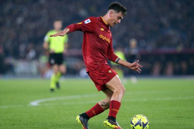 Rome, Italy 15.01.2023: Paulo Dybala (AS ROMA) in action during the Serie A football match between AS Roma and AC Fiorentina  at Stadio Olimpico on January 15, 2023 in Rome, Italy.