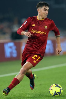Rome, Italy 15.01.2023: Paulo Dybala (AS ROMA)  in action during the Serie A football match between AS Roma and AC Fiorentina  at Stadio Olimpico on January 15, 2023 in Rome, Italy.