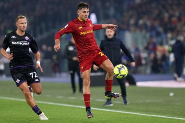 Rome, Italy 15.01.2023: Paulo Dybala (AS ROMA) in action during the Serie A football match between AS Roma and AC Fiorentina  at Stadio Olimpico on January 15, 2023 in Rome, Italy.