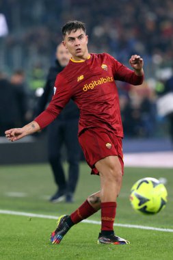 Rome, Italy 15.01.2023: Paulo Dybala (AS ROMA)  in action during the Serie A football match between AS Roma and AC Fiorentina  at Stadio Olimpico on January 15, 2023 in Rome, Italy.