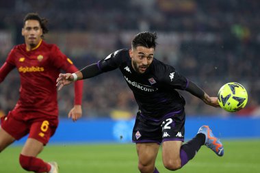 Rome, Italy 15.01.2023: Duncan (Fiorentina)  in action during the Serie A football match between AS Roma and AC Fiorentina  at Stadio Olimpico on January 15, 2023 in Rome, Italy.