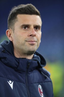 Rome, Italy 19.01.2023: Thiago Motta coach manager during  the Freccia Rossa Italy Cup match between SS Lazio and Bologna  at Stadio Olimpico on January 19, 2023 in Rome, Italy.