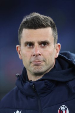 Rome, Italy 19.01.2023: Thiago Motta coach manager during  the Freccia Rossa Italy Cup match between SS Lazio and Bologna  at Stadio Olimpico on January 19, 2023 in Rome, Italy.