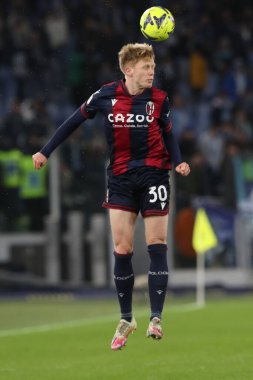 Rome, Italy 19.01.2023: Jerdy Schouten (Bol) in action during  the Freccia Rossa Italy Cup match between SS Lazio and Bologna  at Stadio Olimpico on January 19, 2023 in Rome, Italy.