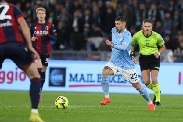 Rome, Italy 19.01.2023: Mattia Zaccagni (Lazio) in action during  the Freccia Rossa Italy Cup match between SS Lazio and Bologna  at Stadio Olimpico on January 19, 2023 in Rome, Italy.