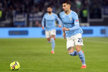 Rome, Italy 24.01.2023: Mattia Zaccagni (Lazio)  in action during the Serie A match day 19 between SS Lazio and AC Milan at Stadio Olimpico on January 24, 2023 in Rome, Italy.