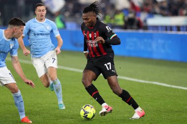 Rome, Italy 24.01.2023: Rafael Leao (Milan) in action during the Serie A match day 19 between SS Lazio and AC Milan at Stadio Olimpico on January 24, 2023 in Rome, Italy.