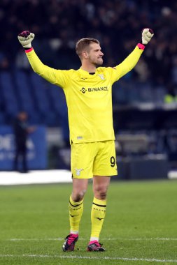 Rome, Italy 24.01.2023:  Ivan Predel (Lazio) celebrate victory  during the Serie A match day 19 between SS Lazio and AC Milan at Stadio Olimpico on January 24, 2023 in Rome, Italy.