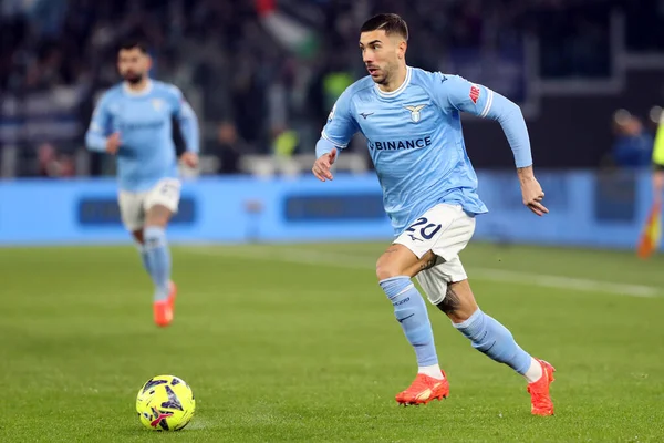 Rome, Italy 24.01.2023: Mattia Zaccagni (Lazio)  in action during the Serie A match day 19 between SS Lazio and AC Milan at Stadio Olimpico on January 24, 2023 in Rome, Italy.