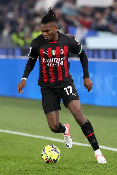 Rome, Italy 24.01.2023: Rafael Leao (Milan) in action during the Serie A match day 19 between SS Lazio and AC Milan at Stadio Olimpico on January 24, 2023 in Rome, Italy.
