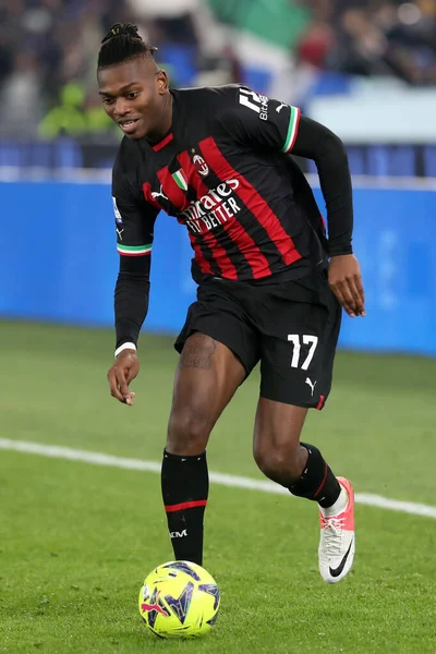 Rome, Italy 24.01.2023: Rafael Leao (Milan) in action during the Serie A match day 19 between SS Lazio and AC Milan at Stadio Olimpico on January 24, 2023 in Rome, Italy.