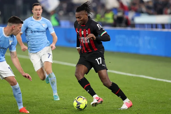 Rome, Italy 24.01.2023: Rafael Leao (Milan) in action during the Serie A match day 19 between SS Lazio and AC Milan at Stadio Olimpico on January 24, 2023 in Rome, Italy.
