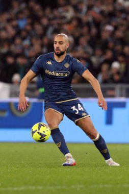 Rome, Italy 29.1.2023: Amrabat (Fiorentina) in action during the Serie A football match, day 20, between SS Lazio vs Acf Fiorentina at Stadio Olimpico on January 29, 2023 in Rome, Italy.