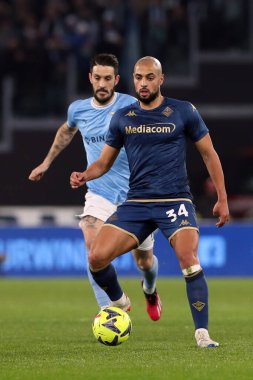 Rome, Italy 29.1.2023: Amrabat (Fiorentina) in action during the Serie A football match, day 20, between SS Lazio vs Acf Fiorentina at Stadio Olimpico on January 29, 2023 in Rome, Italy.