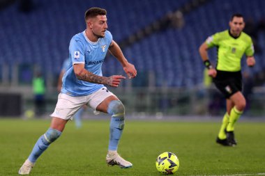 Rome, Italy 29.1.2023:  Milinkovic Savic (Lazio) in action during the Serie A football match, day 20, between SS Lazio vs Acf Fiorentina at Stadio Olimpico on January 29, 2023 in Rome, Italy.