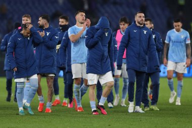 Rome, Italy 29.1.2023:  Disappointment Lazio team at end of the Serie A football match, day 20, between SS Lazio vs Acf Fiorentina at Stadio Olimpico on January 29, 2023 in Rome, Italy.