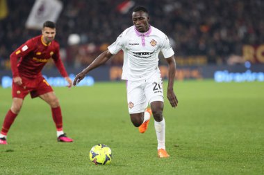Rome, Italy 01.02.2023: Afena-Gyan Felix (CREMONESE) in action during the semifinal Italy Cup match between AS Roma and Cremonese at OLYMPIC STADIUM on February 01, 2023 in Rome, Italy.