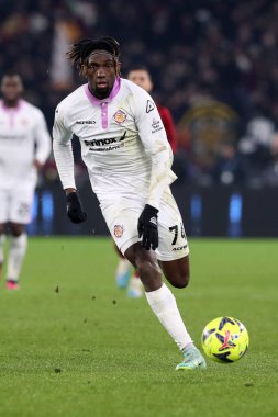 Rome, Italy 01.02.2023: Frank Tsadjout (CREMONESE)  in action during the semifinal Italy Cup match between AS Roma and Cremonese at OLYMPIC STADIUM on February 01, 2023 in Rome, Italy.