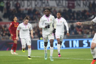 Rome, Italy 01.02.2023:  in action during the semifinal Italy Cup match between AS Roma and Cremonese at OLYMPIC STADIUM on February 01, 2023 in Rome, Italy.