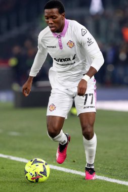 Rome, Italy 01.02.2023: David Okereke (CREMONESE)  in action during the semifinal Italy Cup match between AS Roma and Cremonese at OLYMPIC STADIUM on February 01, 2023 in Rome, Italy.