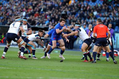 Rome, Italy 05.02.2023: ANTOINE DUPONT (FRA) in action during the Guinness Six Nations 2023 rugby match between ITALY vs France at Stadio Olimpico on February 05, 2023 in Rome, Italy.