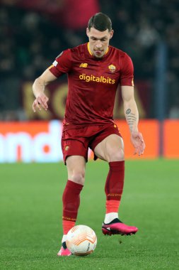 Rome, Italy 19.02.2023: Andrea Belotti of Roma in action during the  UEFA EUROPA League 2023 football match between AS Roma vs FC Salzburg VERONA at Stadio Olimpico on February 23, 2023 in Rome, Italy.