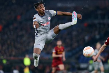 Rome, Italy 19.02.2023: JUNIOR ADAMU (SALZBURG) in action during the  UEFA EUROPA League 2023 football match between AS Roma vs FC Salzburg at Stadio Olimpico on February 23, 2023 in Rome, Italy.