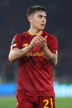 Rome, Italy 19.02.2023: Paulo Dybala of Roma in action during the  UEFA EUROPA League 2023 football match between AS Roma vs FC Salzburg at Stadio Olimpico on February 23, 2023 in Rome, Italy.