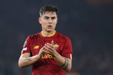 Rome, Italy 19.02.2023: Paulo Dybala of Roma in action during the  UEFA EUROPA League 2023 football match between AS Roma vs FC Salzburg at Stadio Olimpico on February 23, 2023 in Rome, Italy.