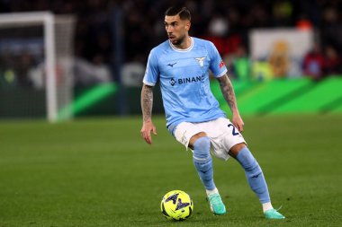 Roma, İtalya 08.04.2023: Mattia Zaccagni (Lazio) Serie A 2022 / 2023 şampiyonluk maçında, 29. Gün, SS Lazio ile FC Juventus Torino arasındaki Olimpiyat Stadyumu, İtalya.