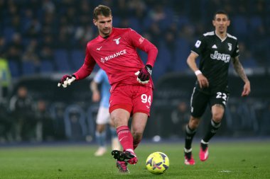 Roma, İtalya 08.04.2023: İvan Predel (Lazio) Serie A 2022 / 2023 şampiyonluk maçında, 29 gün içinde İtalya 'nın başkenti Roma' da bulunan Olimpiyat Stadyumu 'nda SS Lazio FC Juventus Torino' ya karşı..