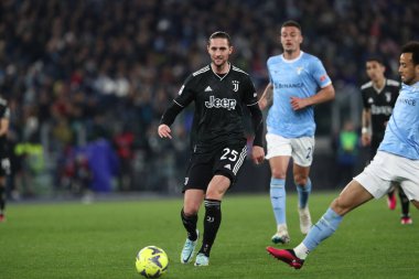 Roma, İtalya 08.04.2023: Serie A 2022 / 2023 şampiyonluk maçı sırasında, 29 gün içinde, SS Lazio FC Juventus Torino 'ya karşı Roma Olimpiyat Stadyumu, İtalya.