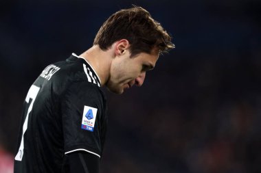 Roma, İtalya 08.04.2023: Federico Chiesa (Juventus), Serie A 2022 / 2023 şampiyonluk maçında SS Lazio 'nun FC Juventus Torino' ya karşı 29..