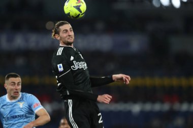 Roma, İtalya 08.04.2023: Serie A 2022 / 2023 şampiyonluk maçı sırasında, 29 gün içinde, SS Lazio FC Juventus Torino 'ya karşı Roma Olimpiyat Stadyumu, İtalya.