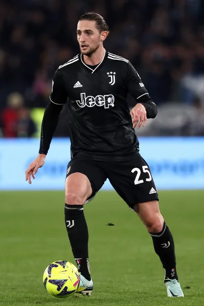 Řím Itálie 2023 Adrien Rabiot Juventus Akci Během Fotbalového Zápasu — Stock fotografie