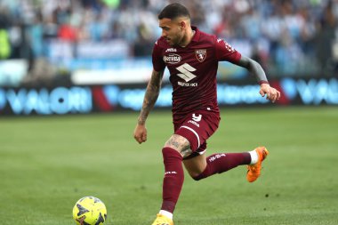 Roma, İtalya 22.04.2023: Torino 'lu Sanabria Antonio, İtalya' nın başkenti Roma 'daki Olimpiyat Stadyumu' nda SS LAZIO 'ya karşı FC TORINO arasında oynanan Serie A 2022 / 2023 futbol karşılaşmasında eylem halindedir..