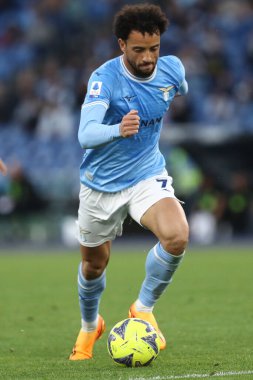 Roma, İtalya 22.04.2023: Felipe Anderson (Lazio) Serie A 2022 / 2023 futbol karşılaşması sırasında, 31 gün içinde İtalya 'nın başkenti Roma' da bulunan Olimpiyat Stadyumu 'nda SS LAZIO FC TORINO' ya karşı.