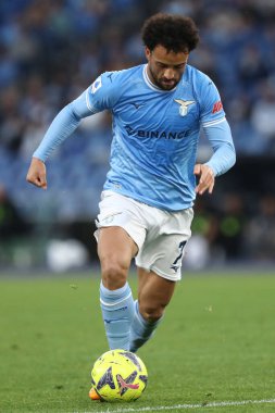 Roma, İtalya 22.04.2023: Serie A 2022 / 2023 futbol maçı sırasında, 31 gün içinde, İtalya 'nın Roma kentindeki Olimpiyat stadyumunda SS LAZIO FC TORINO' ya karşı.