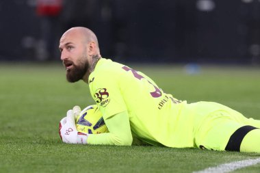 Roma, İtalya 22,04.2023: Torino 'lu Milinkoviç Saviç, İtalya' nın Roma kentindeki Olimpiyat stadyumunda SS LAZIO ile FC TORINO arasında oynanan Serie A 2022 / 2023 futbol karşılaşmasında eylem halinde..